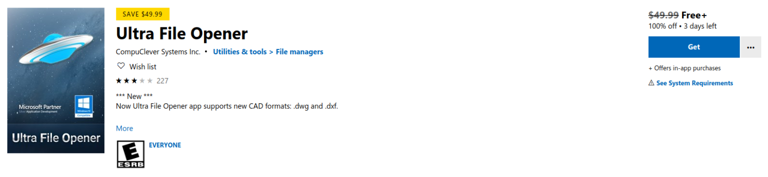 Free Microsoft Ultra File Opener for Windows 10